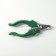 Small side claws with curly handles, a hole of 9 mm, green