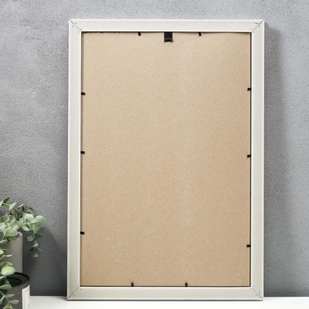 Photo frame plastic 30x45 cm, gold with white (plastic screen)-2
