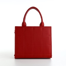 Female bag Textura, tout, average size, red color