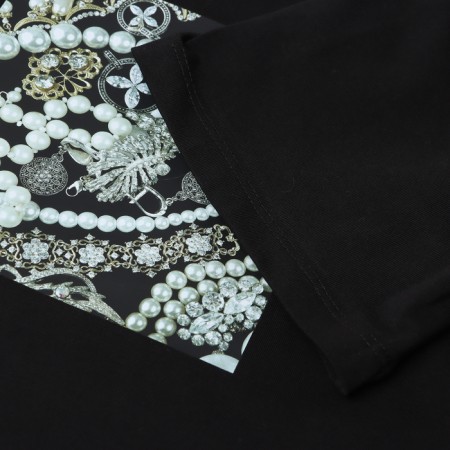 Pajama female (T -shirt and trousers) KAFTAN p. 40-42, black-6