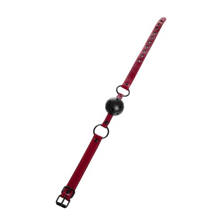 Toyfa Theater gag, PU Skin, 65 cm, red color-2