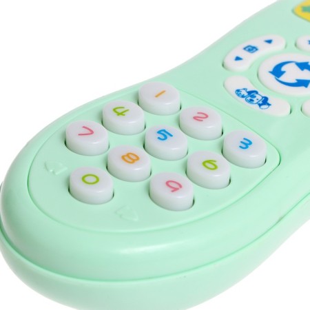Educational toy "smart remote", light, sound, green color-2