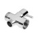 Zein Z744 divertress, for the mixer, brass body, with a round nut, color chromium