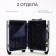 Middle suitcase 24 ", a lightning department, 2 code locks, 4 wheels, hook, black color