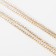 Clips "ice" classic 2 rows, white color in gold