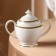 Service Porcelain Tea Louis, 15 objects: kettle 1.3 l, milkman 300 ml, sugar tower 350 ml, 6 teaspoon 160 ml