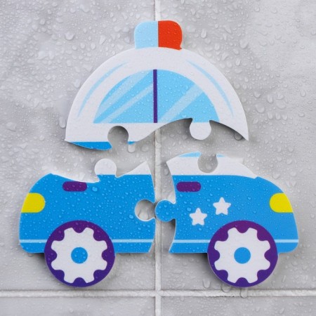 Soft puzzle for the kids "Police Machine", 3 parts, crumb me-7
