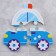 Soft puzzle for the kids "Police Machine", 3 parts, crumb me