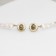 Earrings with pearls "bead" peak, color gold