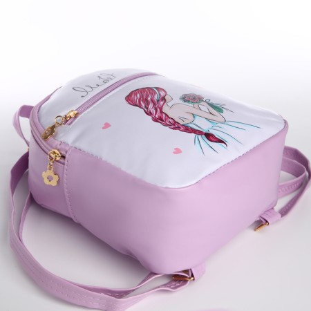 Baby backpack on lightning, pink color-7