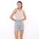 Women's casual shorts, black and white color, size 48