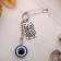 Bulak-re-ruler "Good luck on the road", 6 cm, blue color in silver