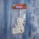 Christmas tree decoration "Cello" 17x7 cm, white