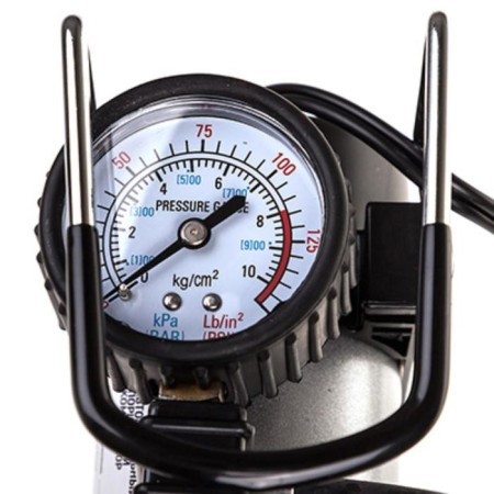 Car compressor, metallic, 30l/min to Skyway cigarette lighter, small dimensions, bag, 10 atm s02001002-3