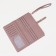 Women's wallet on the button, pink color