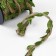 Weeks decorative canvas “leaves”, 25 mm, 9 ± 0.5 m, beige/green color
