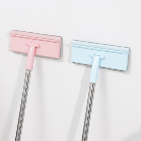 Oklotka with nozzle velor Dolyana, steel telescopic handle, silicone, 19 × 7 × 68 (112) cm, MIX color-12
