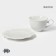 Tea steam porcelain Magistro "suite", 2 items: 280 ml mug, saucer d = 15.5 cm, white color