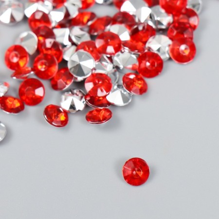 Decor for creativity in the bottle "Rhinas. Red" set 250 pcs d = 0.6 cm 4x3x3 cm-1