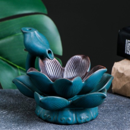 Set of incense on the stand "Lotus Perfection" 10x14x14cm, with backlight, LR44 x3-5
