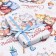 Package paper, glossy "with love", 70 x 100 cm, 1 sheet