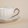 Tea steam porcelain SL Home "Garda", 2 items: a cup 200 ml, a saucer d = 15 cm, white color