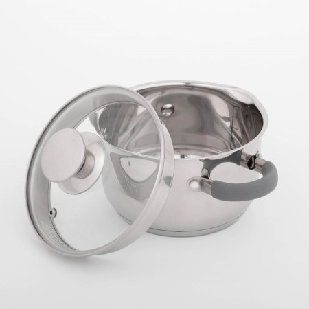 Magistro tefida stainless steel pan, 1.7 l, lid-durglang, plum nose, capsule, silicone handles-1