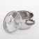Magistro tefida stainless steel pan, 1.7 l, lid-durglang, plum nose, capsule, silicone handles