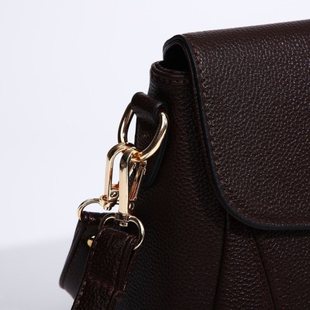 Magnet bag bag, long belt, brown color-4
