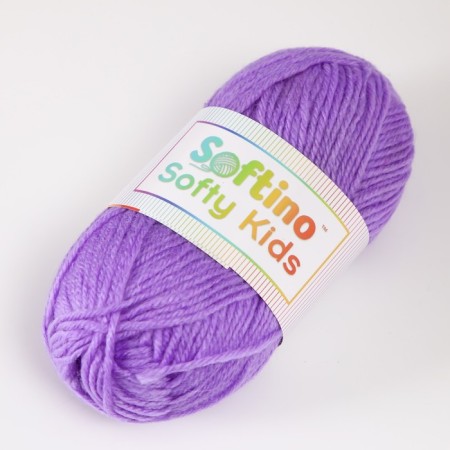 Yarn 100% acrylic "Softy Kids" 90m ± 5m 50 g Color 52 orchid-1