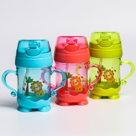 Baby chipper with silicone tube, 220 ml., With pens, Mix color-11