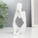 Souvenir Polystone "Abstraction - I do not hear anything" white 12.7x5.3x6 cm