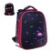 School backpack 38 x 30 x 16 cm, ergonomic back, stavia "flamingos mini", black/blue/pink