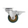 Furniture wheel, d = 50 mm, on the site, with a foot, with a latch, 4 pcs TMP