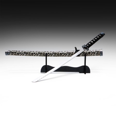 Souvenir weapon "Katana on the stand", brown scabbard near Leopard, 89cm-6