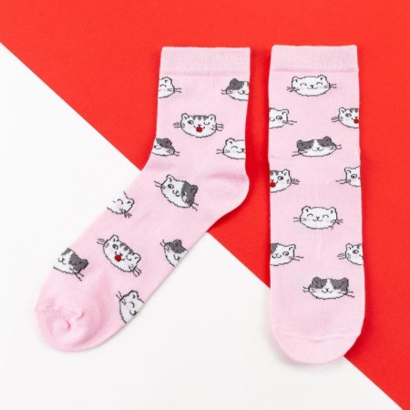 Набор женских новогодних носков KAFTAN "Catmas" р. 36-40 (23-25 см), 2 пары-2