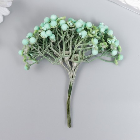 Decor for creativity "inflorescence with light green balls" d = 0.6 cm 1 bouquet = 6 colors 11 cm