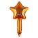Foil ball-Stracker 16 "Pumpkin-star"