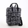 Road bag on wheels, lightning department, 3 outer pockets, long belt, black/white color