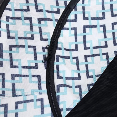 An animal aviary, a tent with a pattern, round, 110 x 55 cm, blue-6