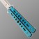 Steel - 420 Griffin knife -butterfly, hilt - metal, 9 cm