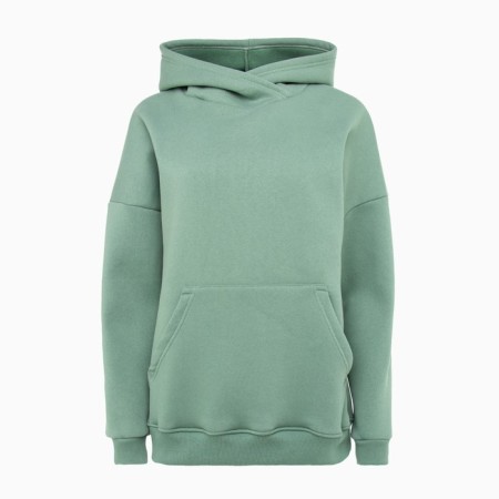 Huds with a hood is laid down, olive color, size 56-5