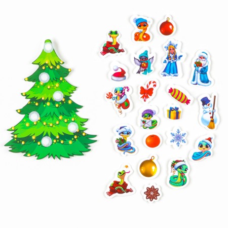 Developing toy "Fun Velcro, Christmas tree, beautiful"-4