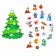 Developing toy "Fun Velcro, Christmas tree, beautiful"