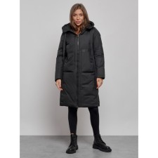 Coat insulated winter female, size 44, black color