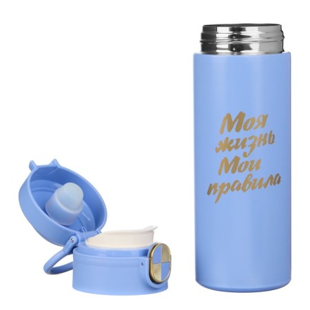 Thermal circle, 420 ml, Simple "My life is my rules", retains heat up to 8 hours-3