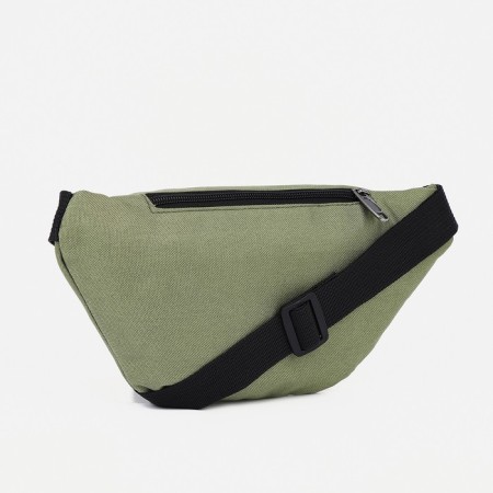 Lightning waist bag, outer pocket, khaki color-2
