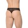 Men's panties Softline collection, with a checkered insert, black color, size m/l