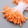 Stamens for artificial flowers "Drops of bright orange" (set 130 pcs) length 6 cm