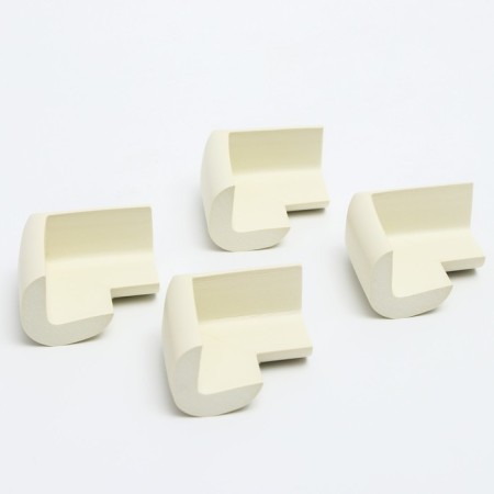 Set of protective pads on corners, 4 pcs., White color-2